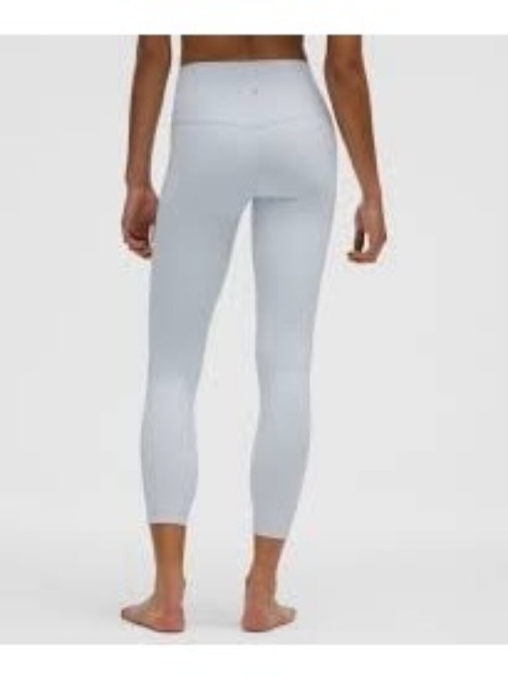Lululemon Women’s Size 4 Wunder Under White Leggings 7/8 Tight 25” High Rise Gym